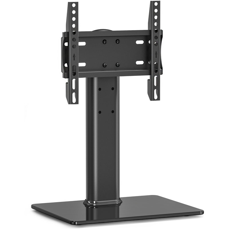 Symple Stuff Pinecrest Black Fixed Tabletop Stand Mount Holds up to 88